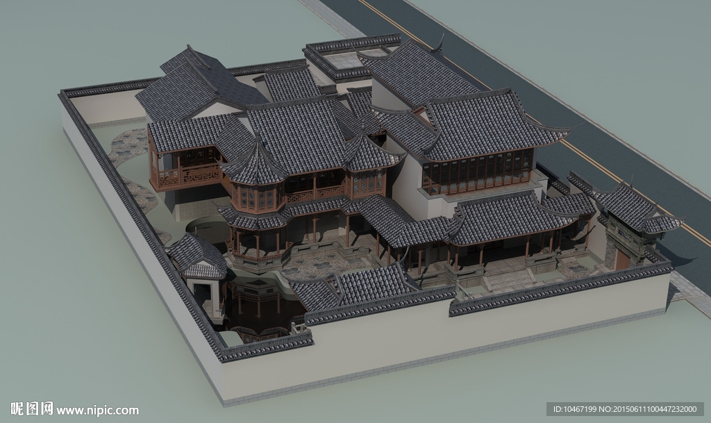 古建 3D 模型