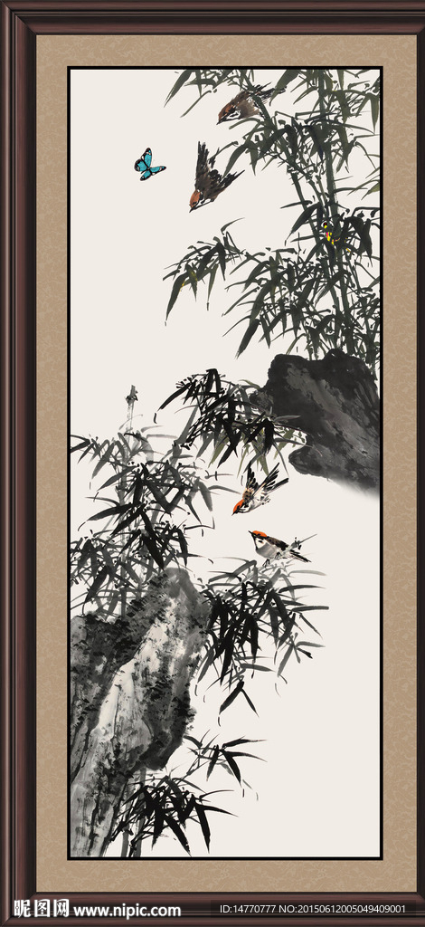 水墨竹子