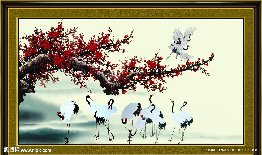 仙鹤图