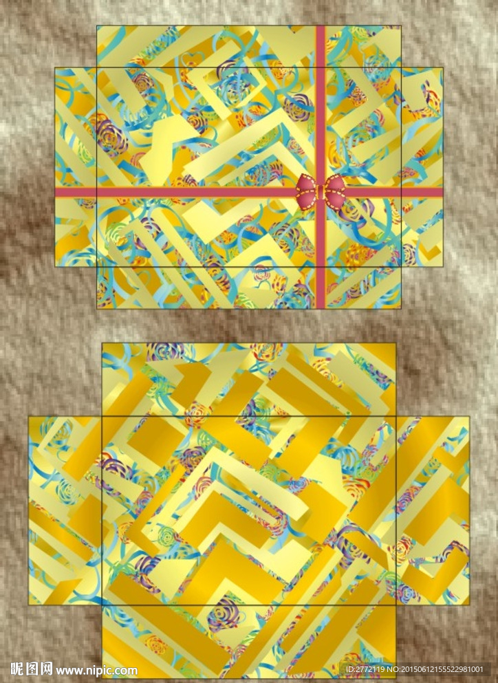 金条玫瑰花  女装鞋盒