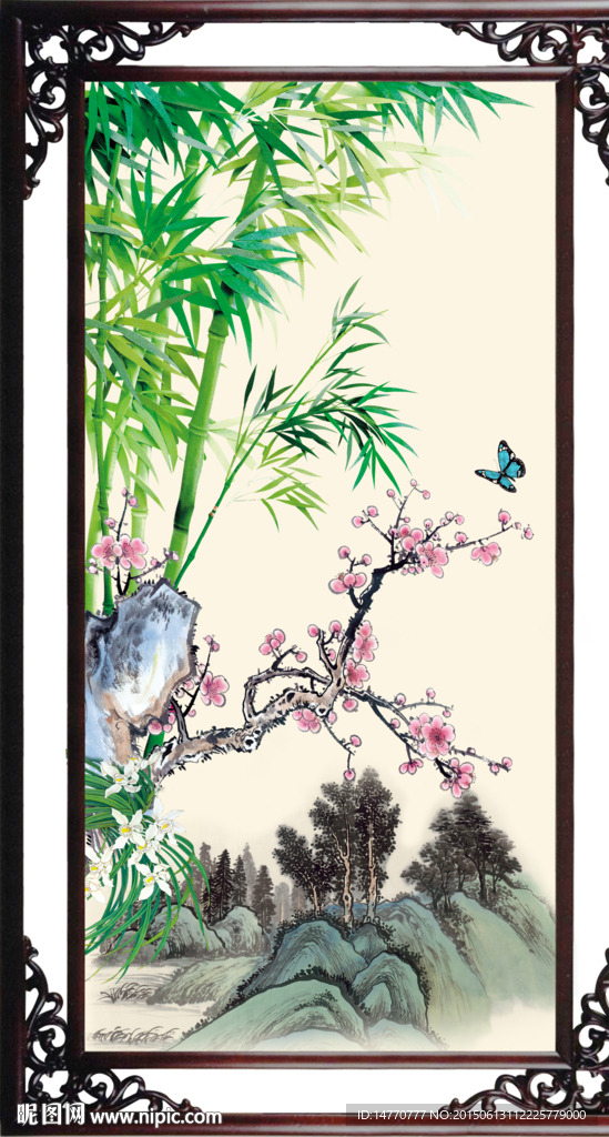 花鸟 竹子