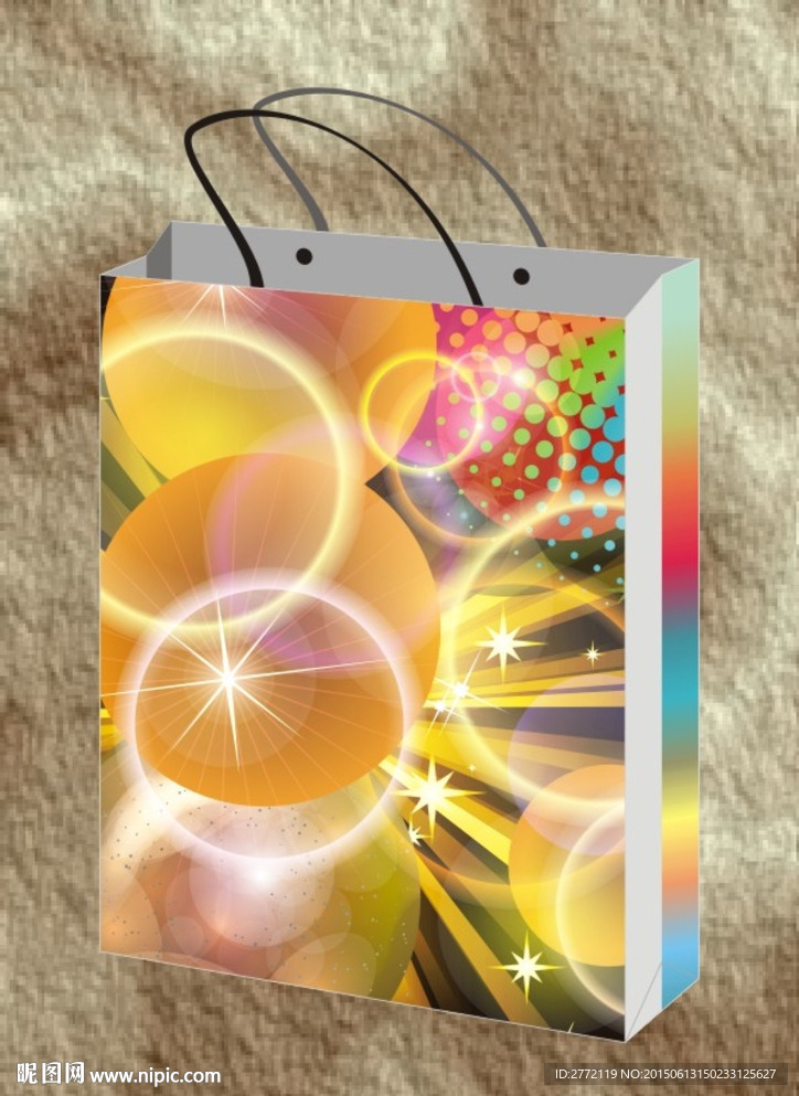 七彩变幻泡泡 手提袋