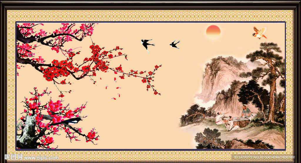梅花国画