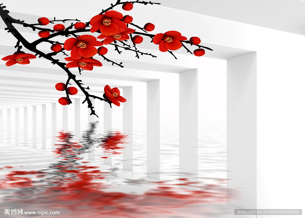 3D空间梅花