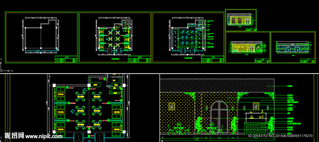 咖啡厅CAD图