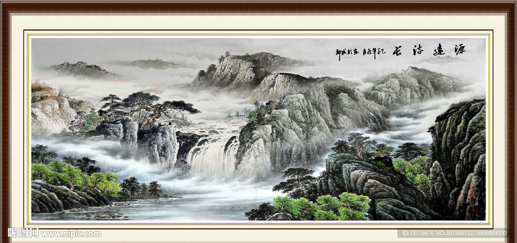 山水画 山水风景