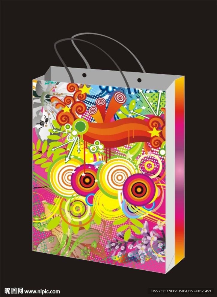 潮流花纹 靓丽手袋