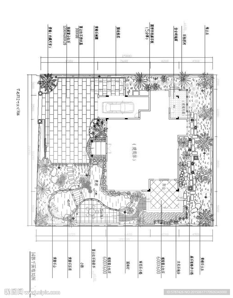 别墅建筑设计户型CAD图纸