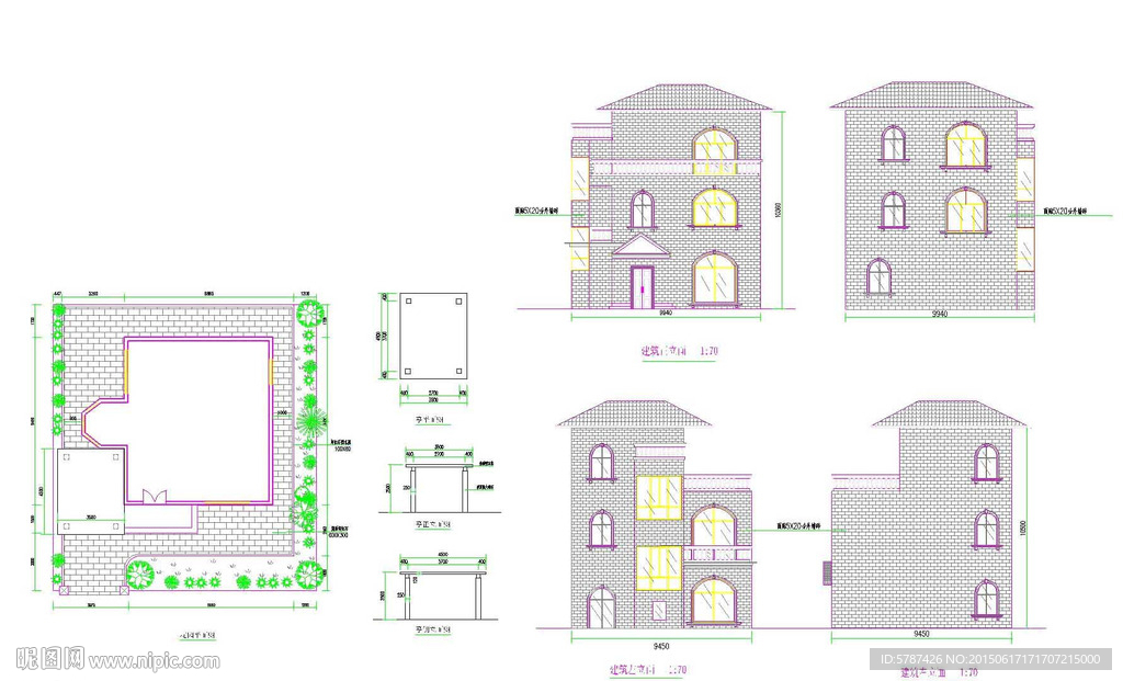 CAD别墅建筑设计