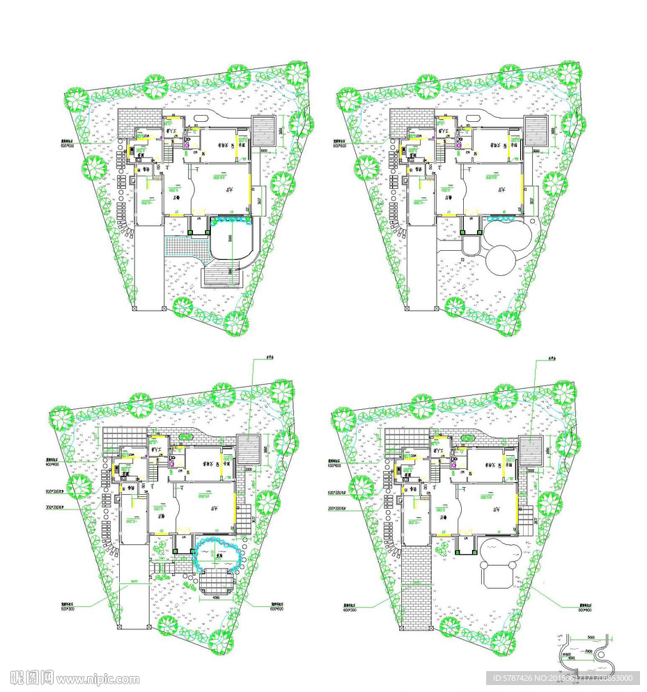 私家园林建筑CAD图纸