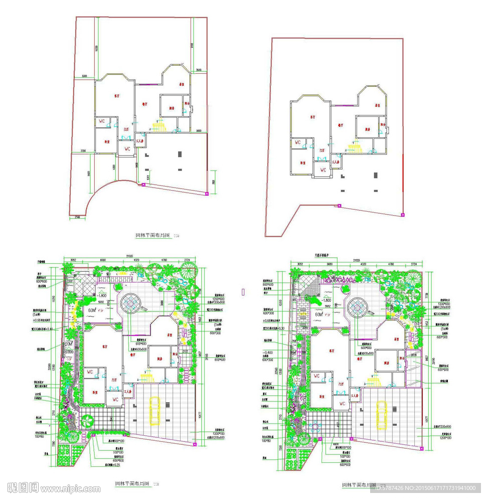 家居户型建筑设计CAD图纸