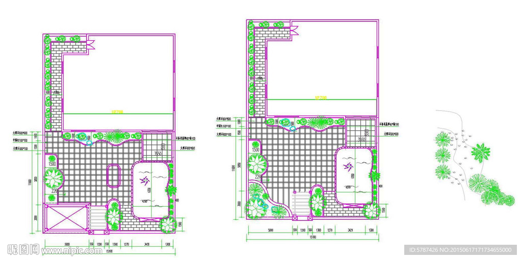 别墅建筑平面设计CAD图纸