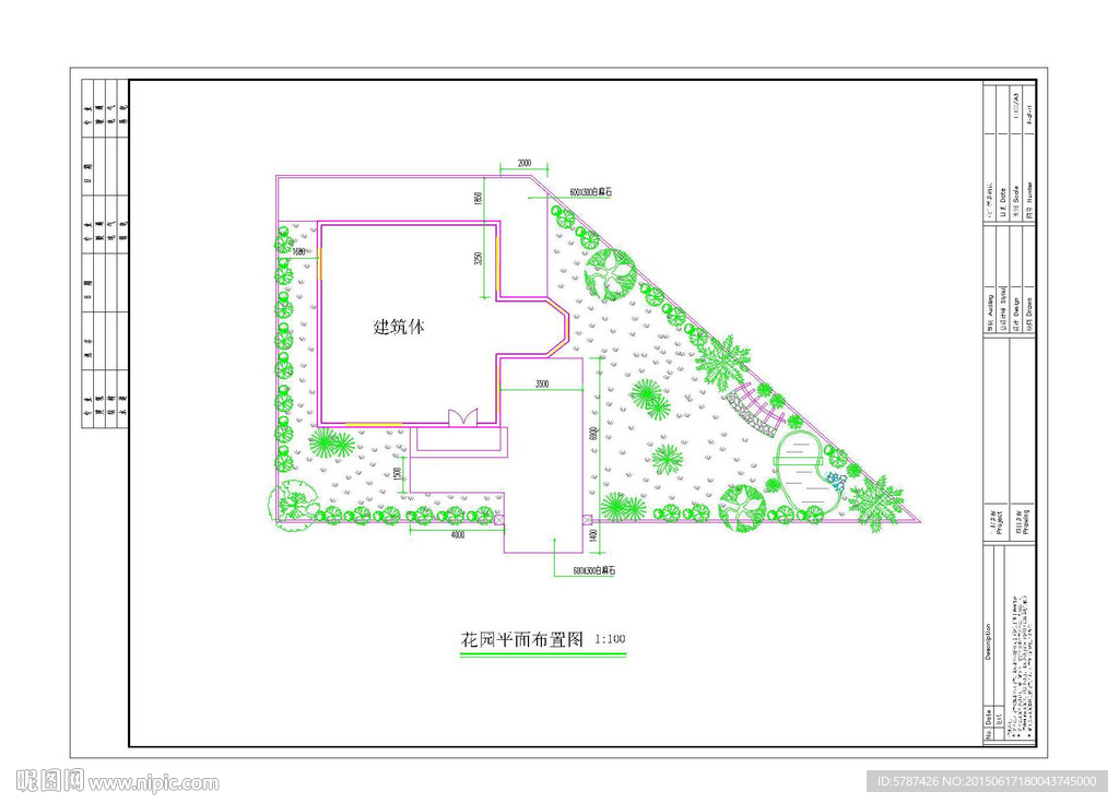 别墅建筑平面设计CAD图纸