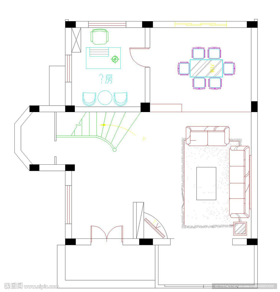 房子户型设计CAD图