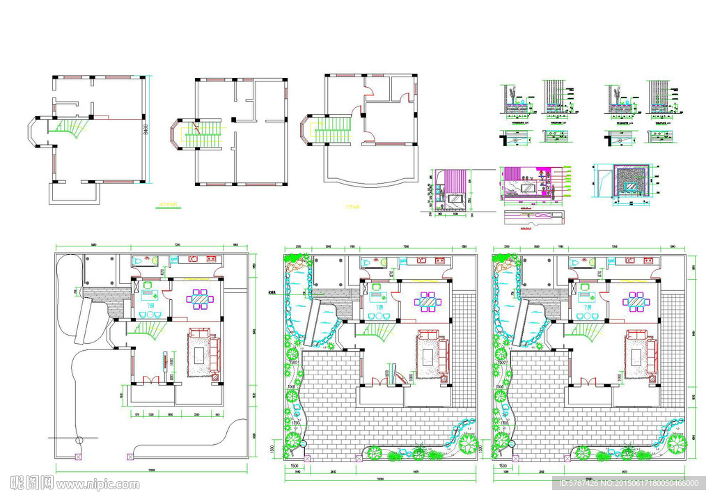 CAD地产户型建筑设计