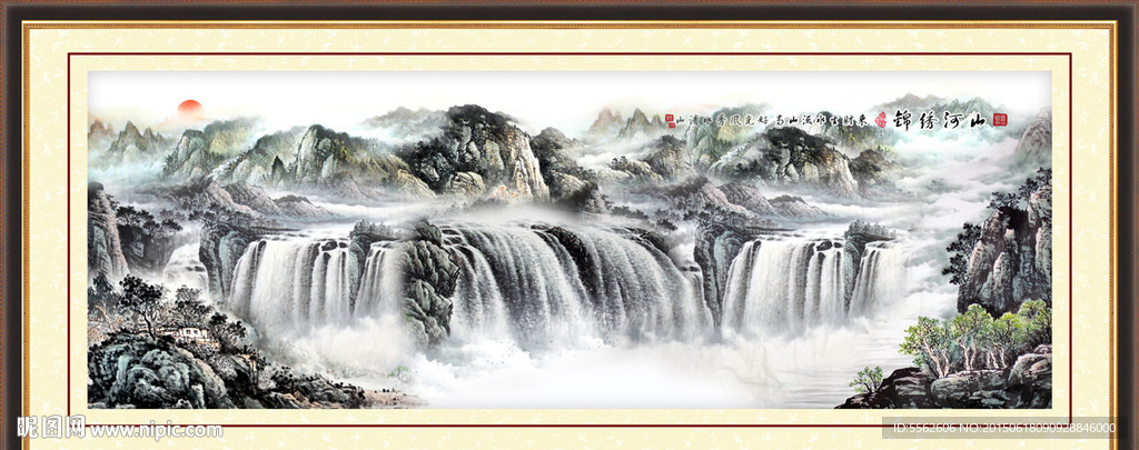 巨幅山水画