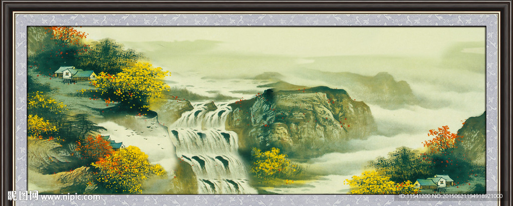 山水画 山水风景