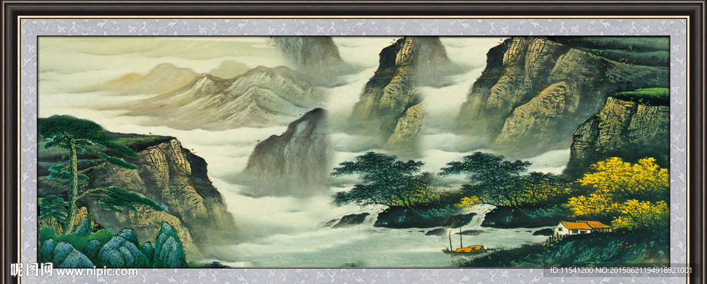山水画 山水风景