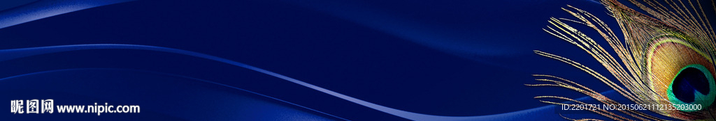 地产 户外底图 蓝色 孔雀羽毛