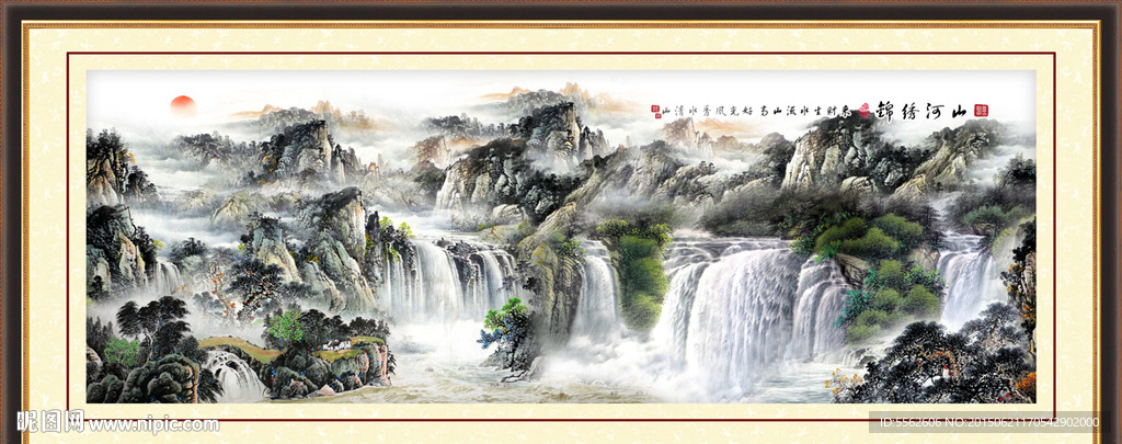 山水画 山水风景
