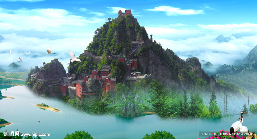 山水画 山水风景