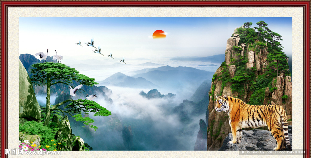 风景画 老虎