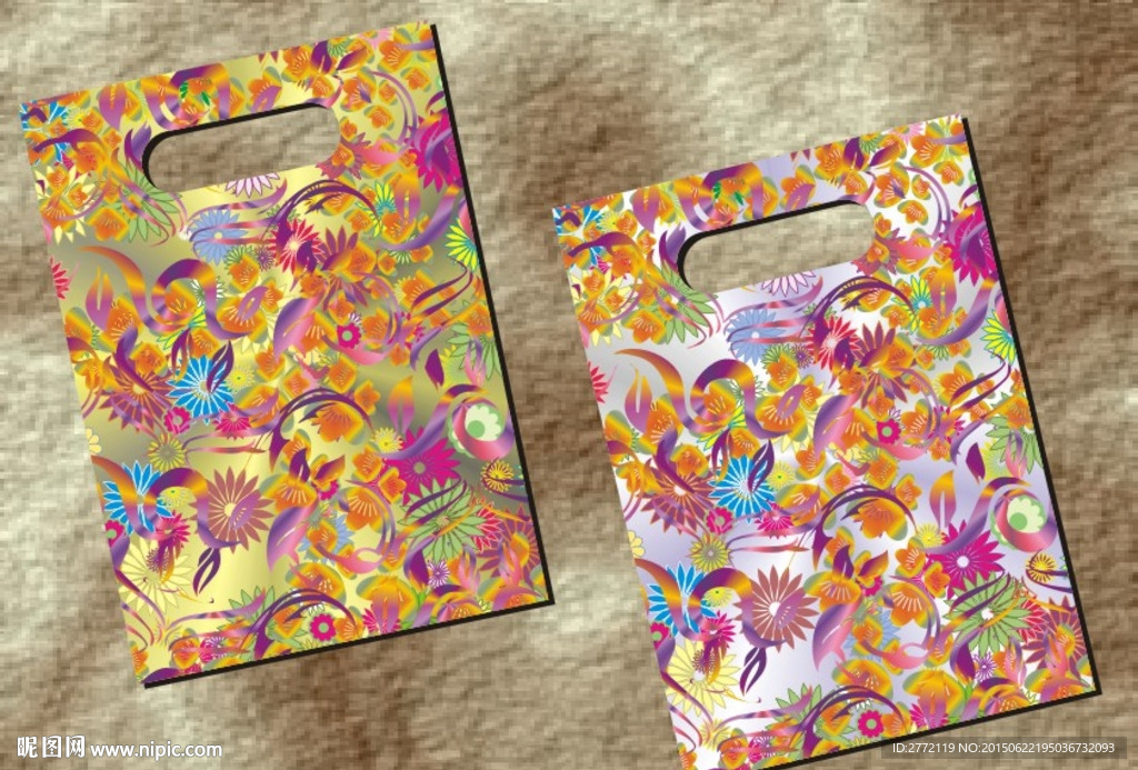 百花鲜艳 精品袋