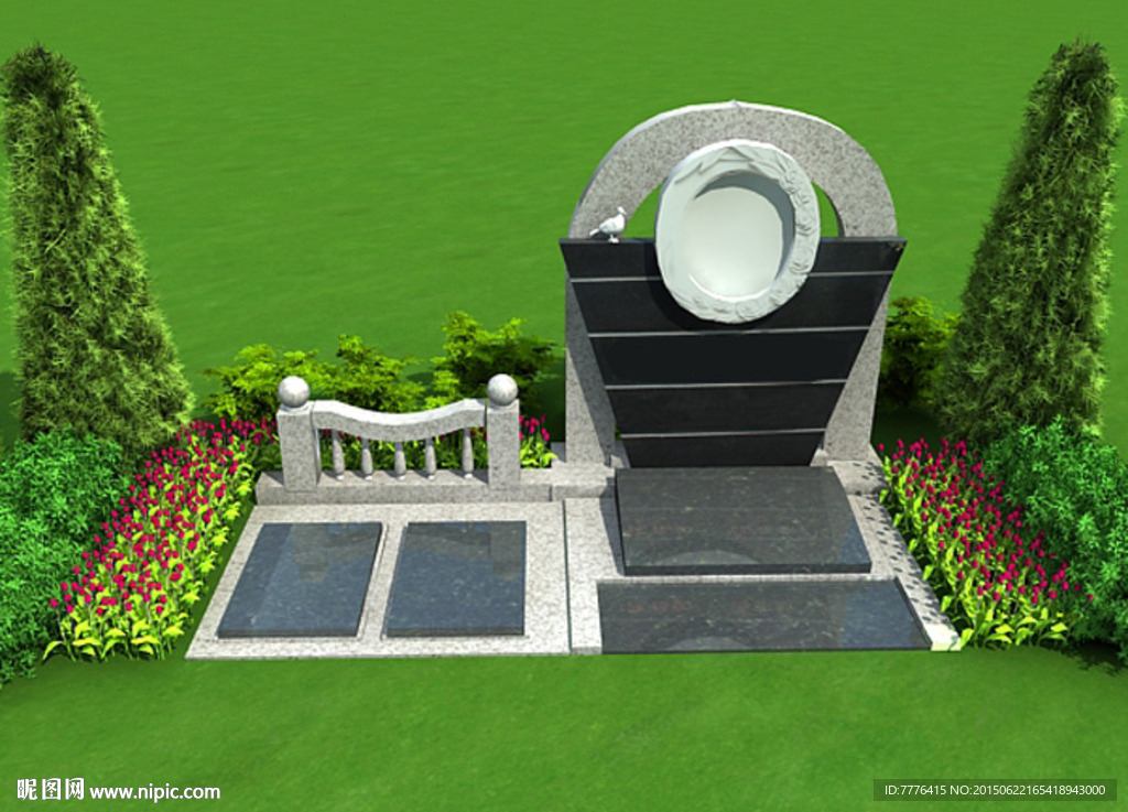 3d 墓碑设计 墓碑造