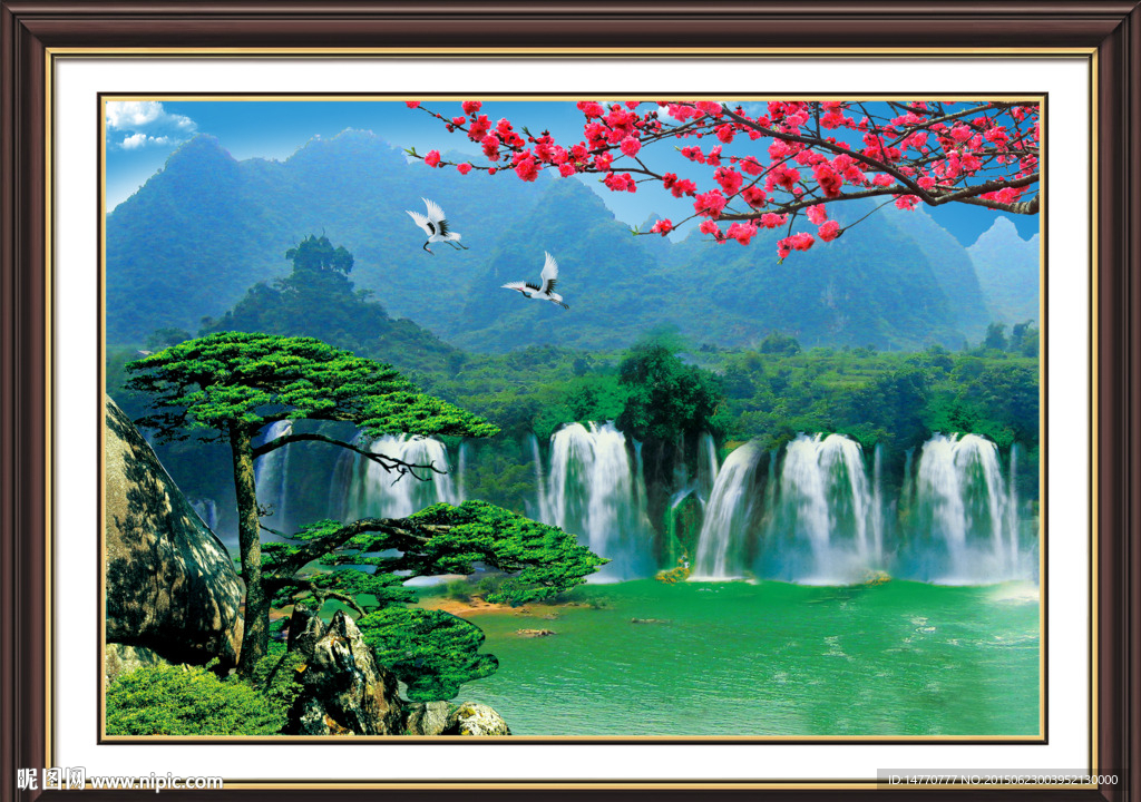 山水风景 迎客松