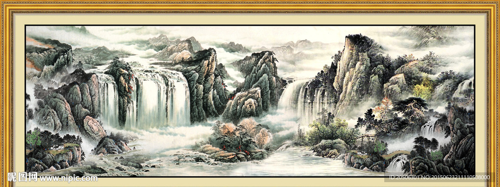 山水画 山水风景