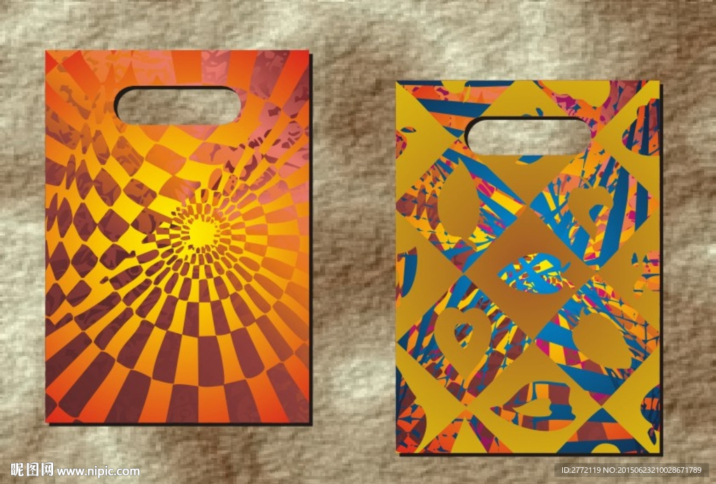 阳光闪耀 格子手袋