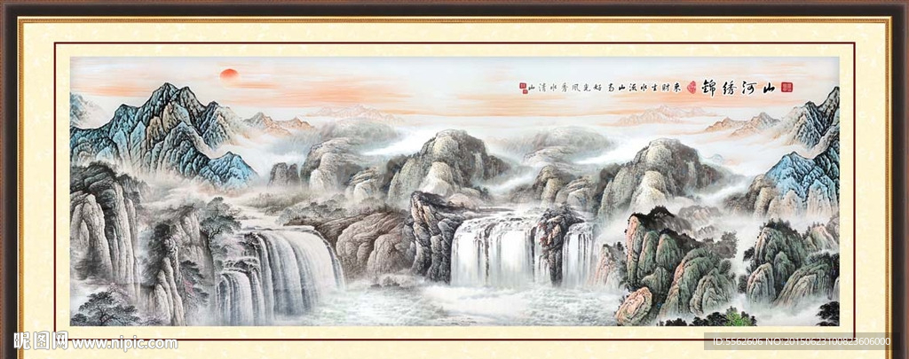 山水画 山水风景