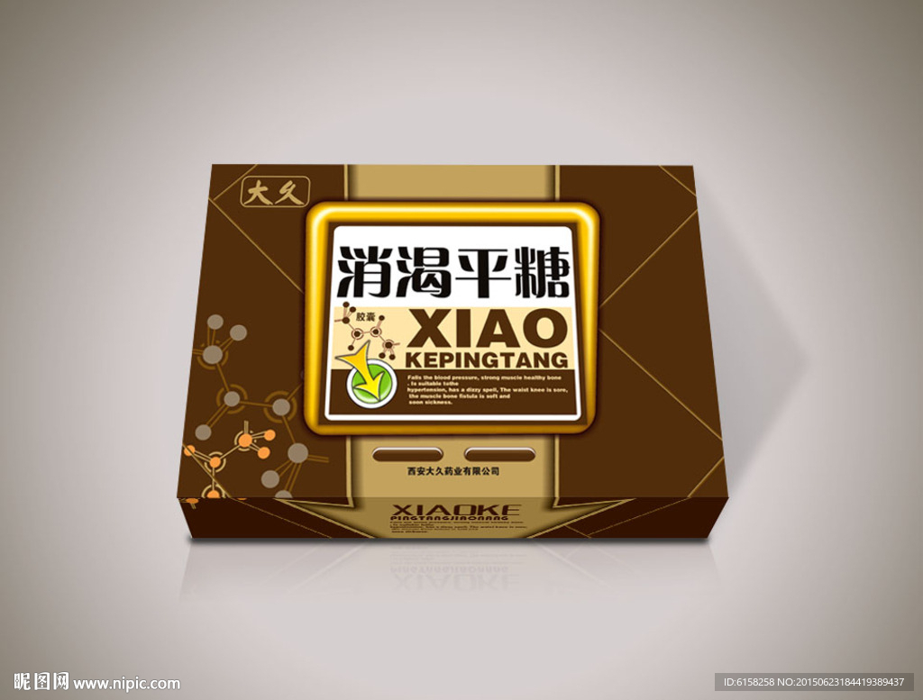 包装盒平面图