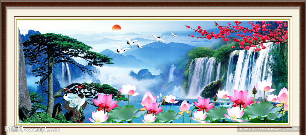 山水画 山水风景