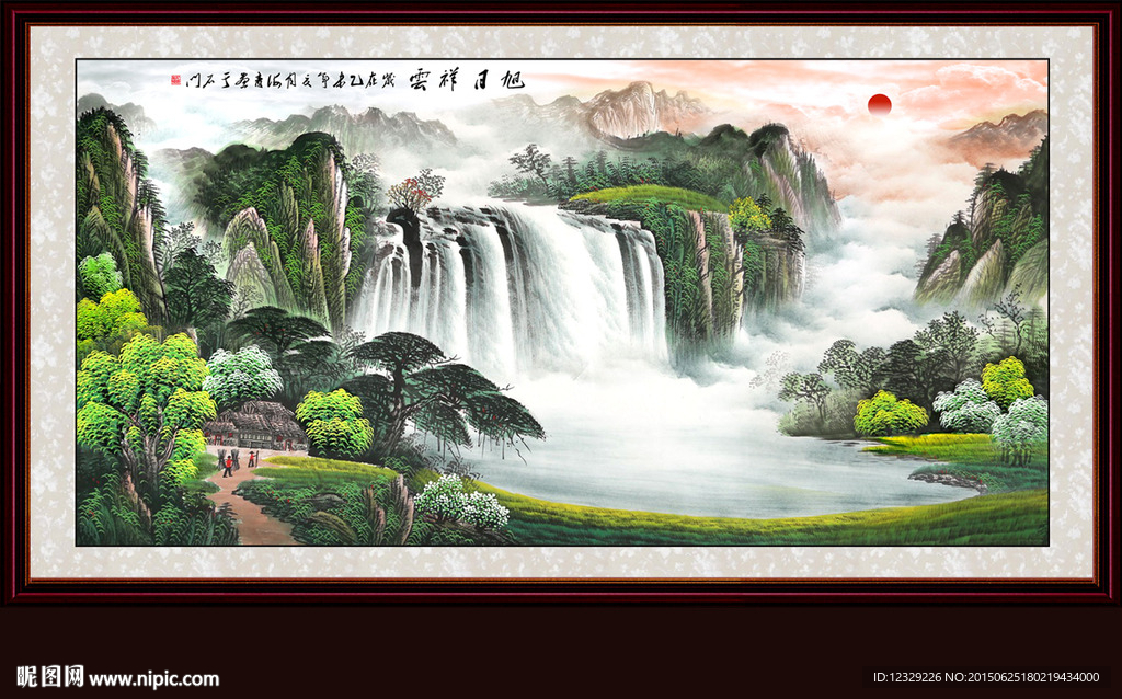 山水画 山水风景
