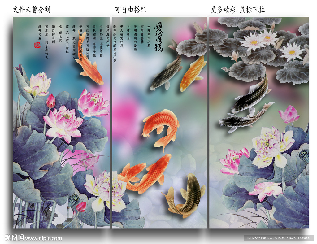 国画荷花