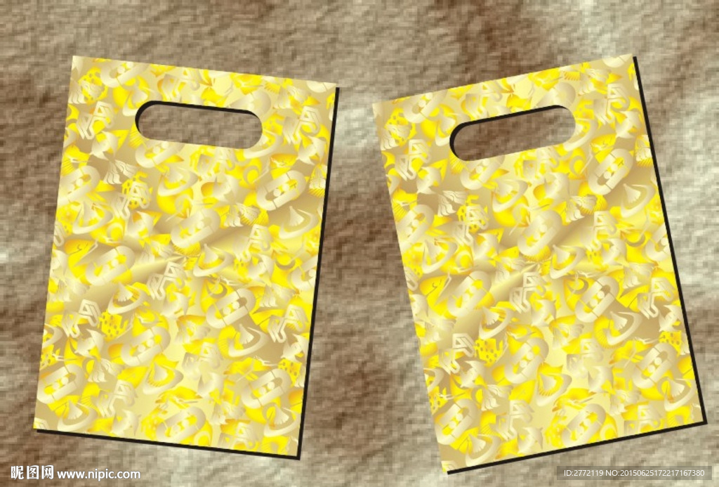 黄金花边   手袋设计