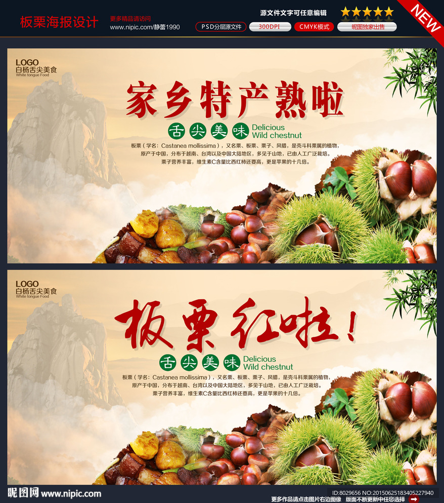 板栗海报