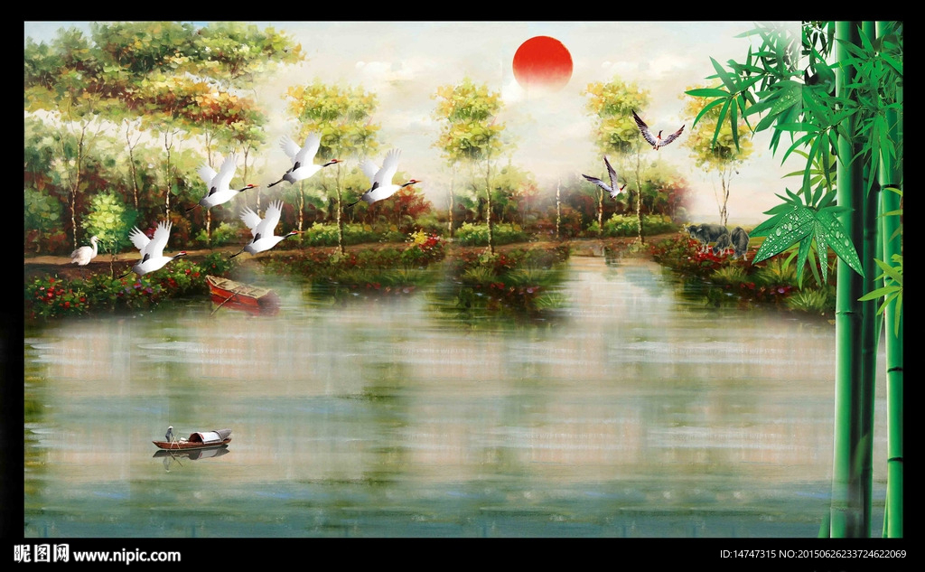 欧式风景油画