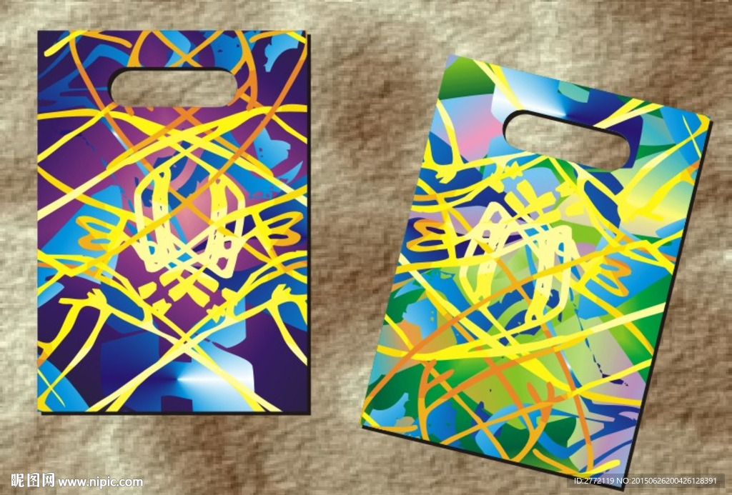 线条纹 胶袋设计