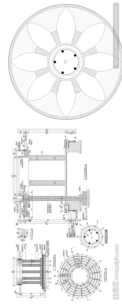 树池花架建筑CAD素材