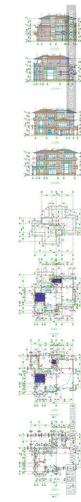 别墅建筑CAD图纸