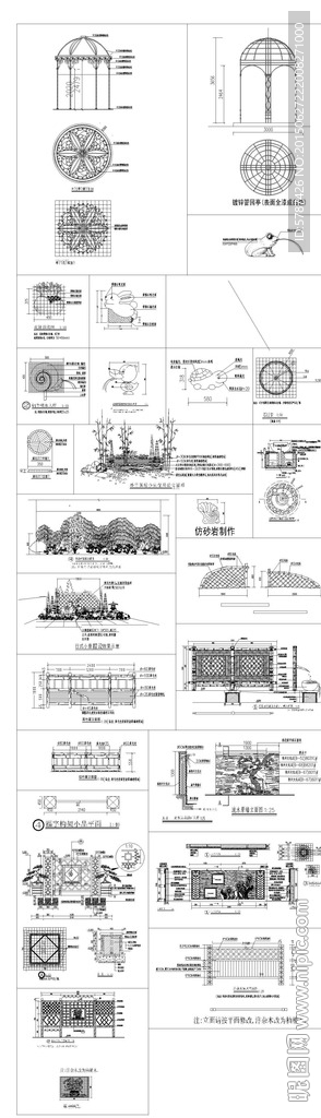 豪宅大门建筑CAD图纸