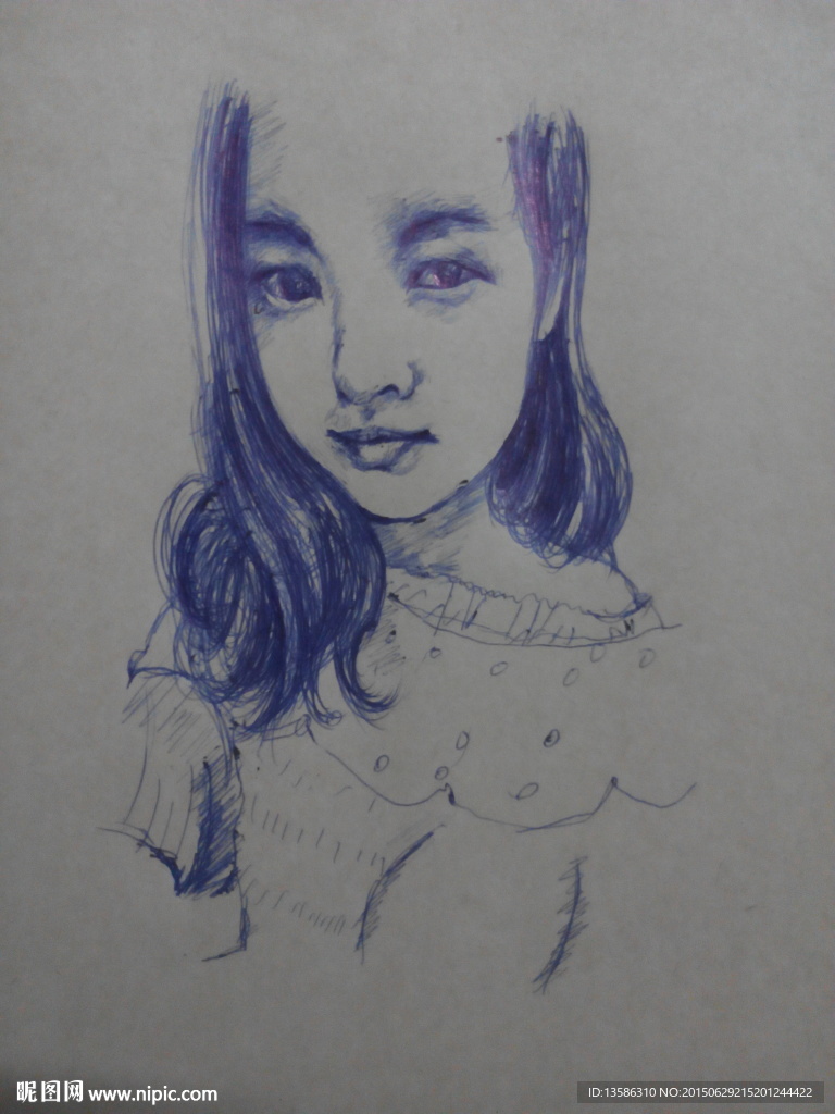 素描 美女