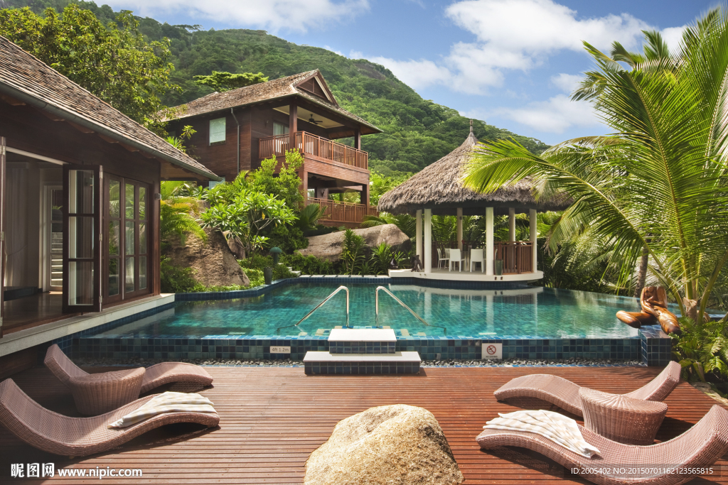 度假木屋泳池酒店
