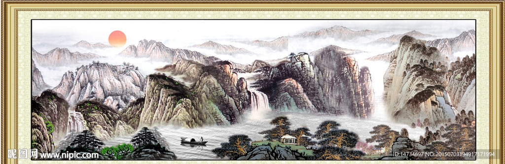 山水画 山水风景