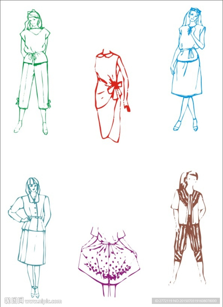 女式休闲服设计