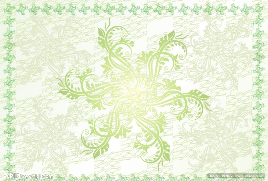 绿化许可证 花式底纹