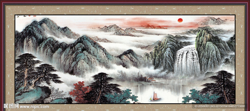 山水画 山水风景