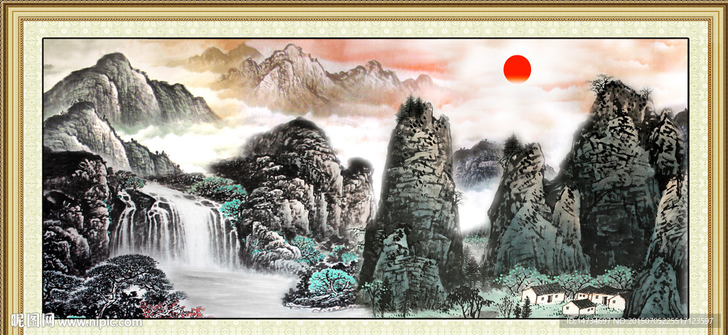 山水画 山水风景